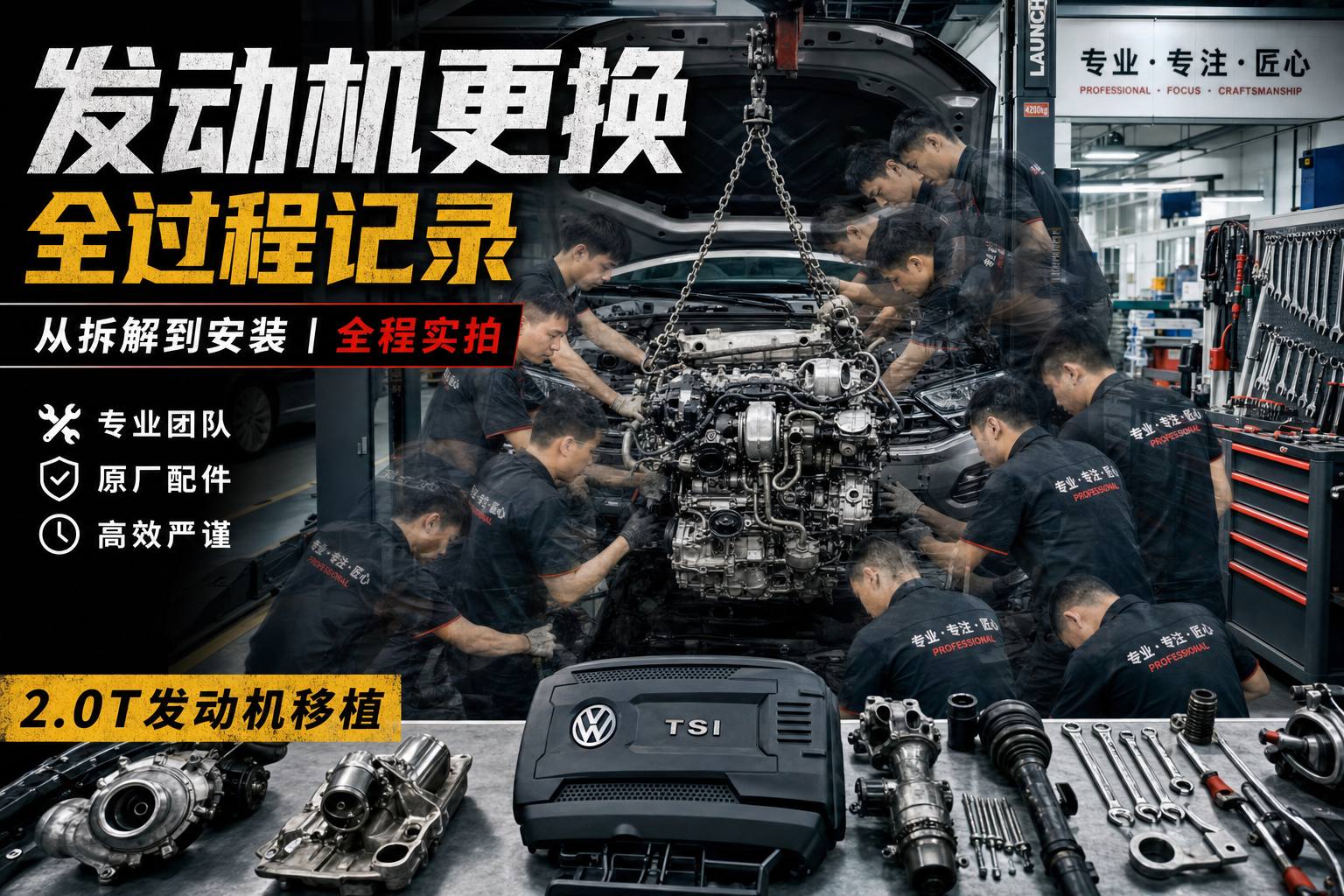 蜜芽修车视频教程-发动机大修全过程视频演示